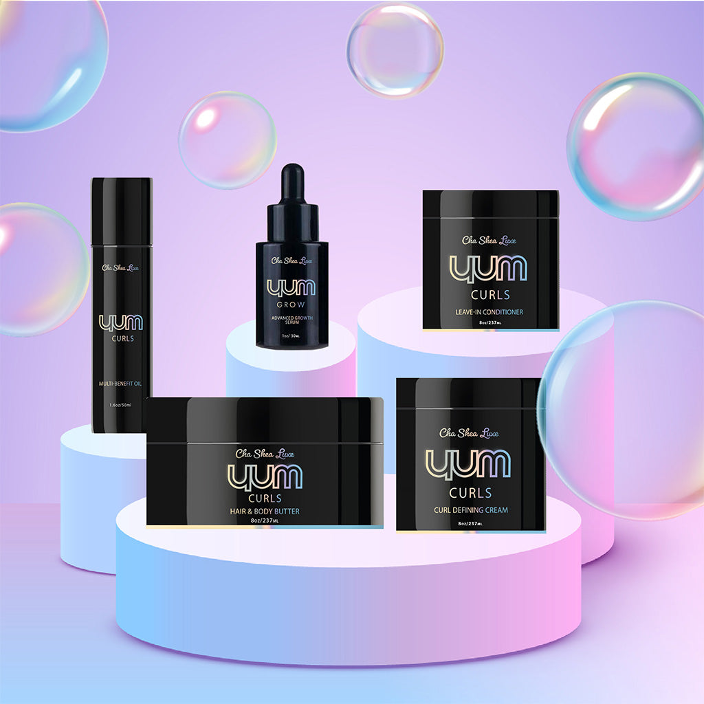 Yum Curls Hair Care Bundle | Best Curly Hair Products | Cha Shea Luxe